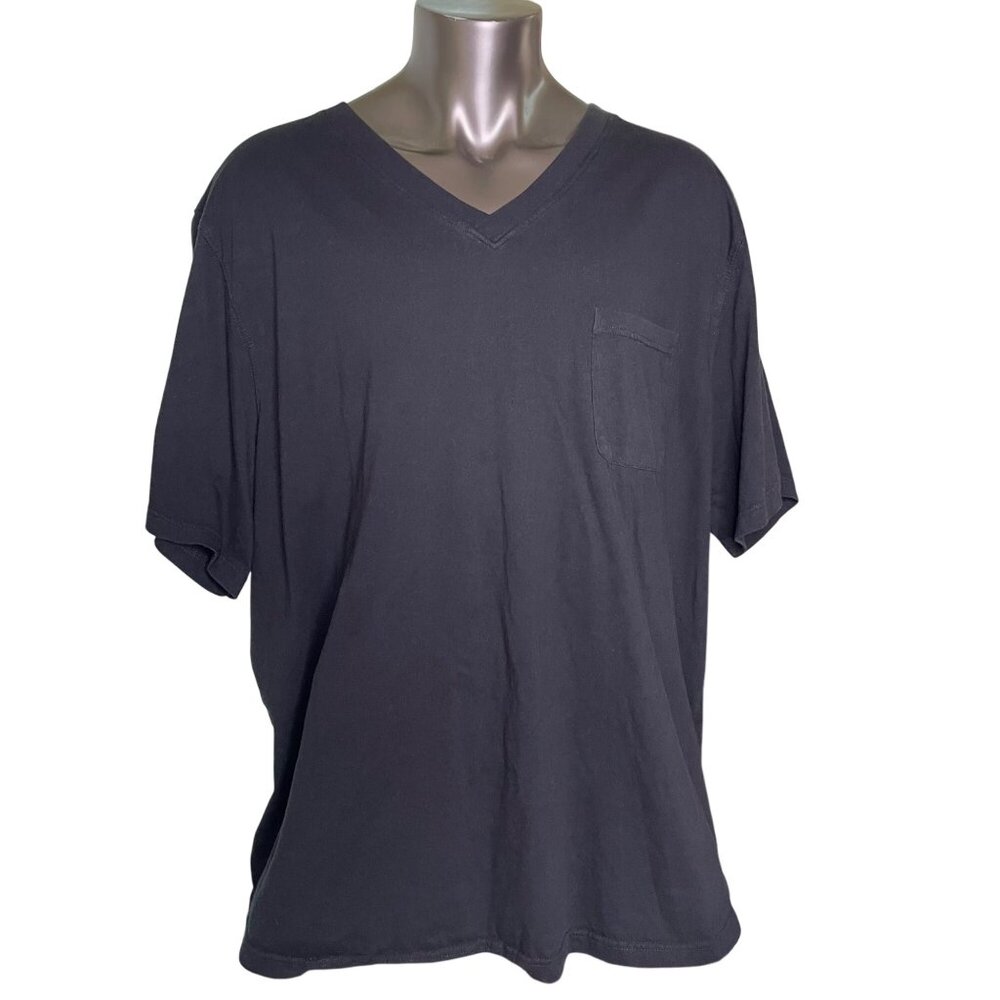 Kingsize Black Burnout T Shirt u Size 4XL Very Soft Top u